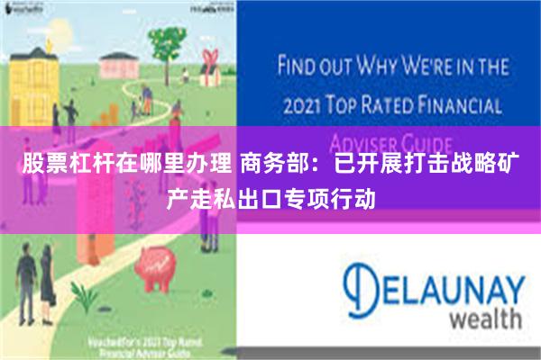 股票杠杆在哪里办理 商务部：已开展打击战略矿产走私出口专项行动